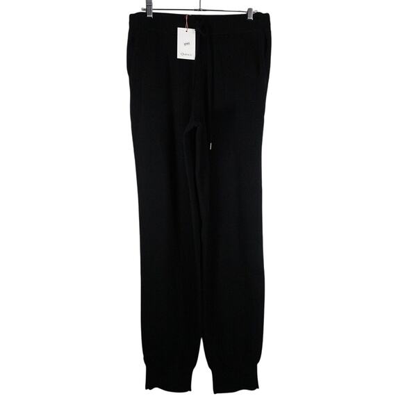 New Quince Women’s Black Mongolian Cashmere Sweatpants Joggers Medium 3751 - Picture 4 of 11